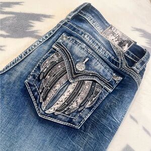 Miss Me Blue Boot Cut/Flared Jean Size 29